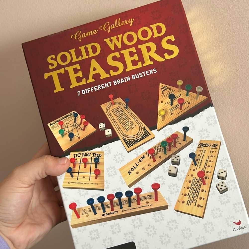 SET OF 7 SOLID WOOD TEASERS
